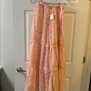 Free People Emmaline tiered floral high rise pants
